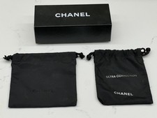 Authentic Chanel Black Box & Drawstring Pouch Set – Ultra Correction & Logo Bags picture