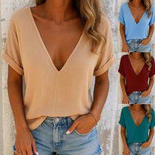 New Solid-color Multi-color Womens Tops T-shirts picture