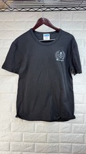 Vintage Champion Script Tennis Sports Logo T Shirt Black Medium picture