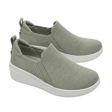 Ryka Washable Knit Slip-Ons - Low Key Womens 8.5M Sage / Olive New picture