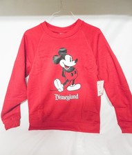 Disneyland Red Mickey Mouse Classic Pullover Sweatshirt Unisex Adults Sz Medium picture