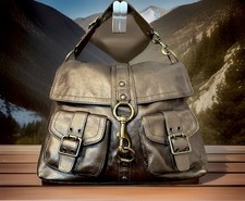 Coach 65th Anniversary Lt Ed XL Bronze Legacy Brooklyn Messenger Bag -Free Ship- picture