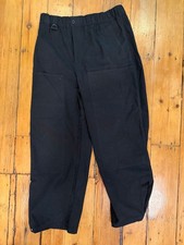 Zara x All Caps Studio Black Seamed Pants Large Snap Hems ACS24 picture