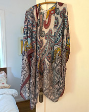 SONOMA Goods for Life Women’s Paisley Open Front Kimono, Multicolor One Size picture