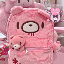 Y2K Plush Bear Backpack Kawaii Goth Harajuku Stuffed Animal Girls  picture