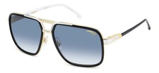 CARRERA SUNGLASSES CARRERA 1071/S 80S BLACK WHITE/GRADIENT BLUE LENS picture