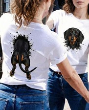 Funny Dachshund Front and Back T-Shirt, Weiner Dog Shirt, Dachshund Lover Gift, picture