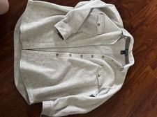 Lauren By Ralf Lauren Shacket. Cream. Women Medium. Button Up. Long Sleeve. picture
