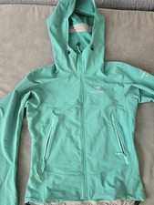 Arc'teryx Women's Softshell Jacket Hooded Full Zip Nylon Green M picture