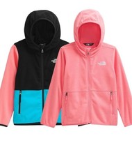 The North Face Little Kids'  Glacier Full-Zip Fleece Hoodie, Black or Pink picture