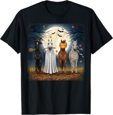 Creepy Cute Halloween Horse Design for Equestrian T-Shirt picture