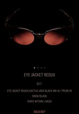 Travis Scott X Oakley EYE JACKET REDUX O/S CACTUS JACK Sunglasses *IN HAND* NEW picture