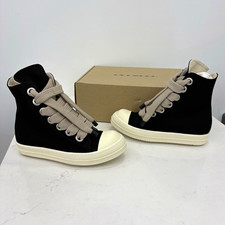 DRKSHDW Men's High-Top Lace-Up Zip Sneakers Black/Beige US 10 Style 87772 picture