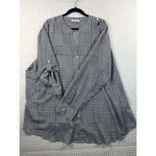 Plus Size Calvin Klein Herringbone Blouse w/optional roll sleeves - Size 3X picture