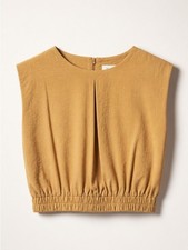 a new day Mustard Sleeveless Cropped Top picture