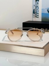 John Dalia AKIRA Eyeglasses Clear Gold Round Optical Frame 56-20-145 Unisex picture