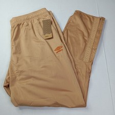 Umbro Men's Track Pants Tan/Pumpkin Spice Size XL XLarge 100% Polyester picture