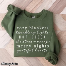 Christmas Definition Sweatshirt Cozy Holiday Pullover Hot Cocoa Crewneck Xmas picture