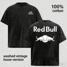 Vintage Washed Racing Team Graphic Unisex Oversized Cotton T‑Shirt picture
