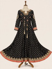 Original Maria B Pakistani Anarkali Dress - Large, Chunri Dupatta, Churidar picture