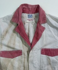 Vintage 1950s Osh-Motor Truck Two-Tone Shop Coat 42 picture