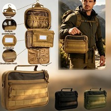 FAXHION 1pc men's tactical hanging wash bag waterproof Oxford storage bag picture