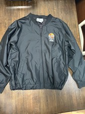 Smitty CBOA Basketball Referee Jacket Mens XL Black Water Repellent Full Zip picture