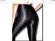 Original Vintage American Apparel Disco Pants Black Size M Made In USA picture
