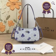 COACH CR292 Teri 2way Shoulder Signature Canvas Blueberry Print Outlet Japan picture