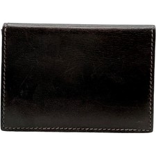 Authentic HERMES Box Calf Square In G Card Holder Brown Leather #36638604 picture