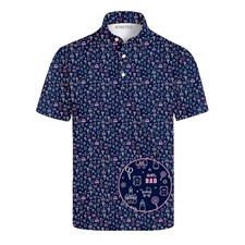Girl Dad Golf Polo Shirt, Funny Dad Polo For Men, Pink Shirt, Father Day Gifts picture