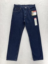 Wrangler Five Star Heritage Jeans Mens 34x32 Blue Wash Regular Straight Denim picture