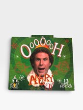 NEW BUDDY THE ELF 12 DAYS OF SOCKS CHRISTMAS CREW AND LOW CUT picture