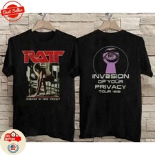2 Sided RATT Invasion of Your Privacy Tour 85 T-Shirt All Size picture