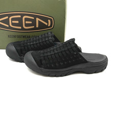 KEEN San Juan Sandal II Leather Men's Size 8/ Women's 9.5 Slip On Black 1028591 picture