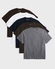 Abercrombie 5-Pack Premium Heavyweight 2.0 Tees/ cool gray BIG DEAL picture