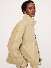 Banana Republic Quilted Cotton-Linen Utility Jacket Brand New NO IMPORT FEES picture