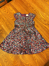 Mini Boden Roald Dahl Multicolor Sequin Party Dress Girls 4-5Y Holiday picture