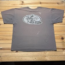 Vintage 90s Disneyland Goofy Surfing Tribal Tropical Souvenir T-Shirt USA - XXL picture