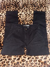 Carhartt Black Slim Tapered Double Front Carpenter Pants Size 32x32 picture