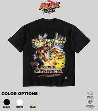 Arcade Anime Super Smash Bros Melee Mario Bowser Pikachu Heavyweight Black picture
