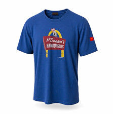 Apparel Collection T-Shirt Unisex Large Blue McDonald's First Edition Retro picture