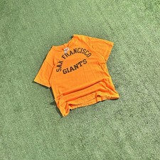 True Vintage 80s San Francisco Giants orange cotton tee sz small vintage hanes picture