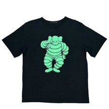 Vintage OriginalFake Kaws Black & Green Chum Short Sleeve T Shirt Size 5 XL-2XL picture
