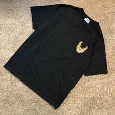 Y2K Exile Cycles Flaming Eagle Graphic T-Shirt  picture