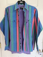 Wrangler Brushpopper Western Vintage Shirt 17.5-35 Xl picture