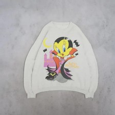 Vintage Tweety Halloween Vampire Looney Tunes Crewneck Sweatshirt picture