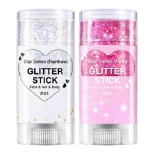 Pink Hair Glitter, Face Glitter Waterproof & Gentle Ingredients for Festival picture