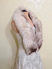 one size 51 inch long Norwegian Fox Fur Stole GENUINE Fluffy FOX Fur Stole Boa picture