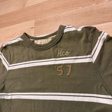 Hollister Co. Striped T-Shirt Green 57 Embroidered picture